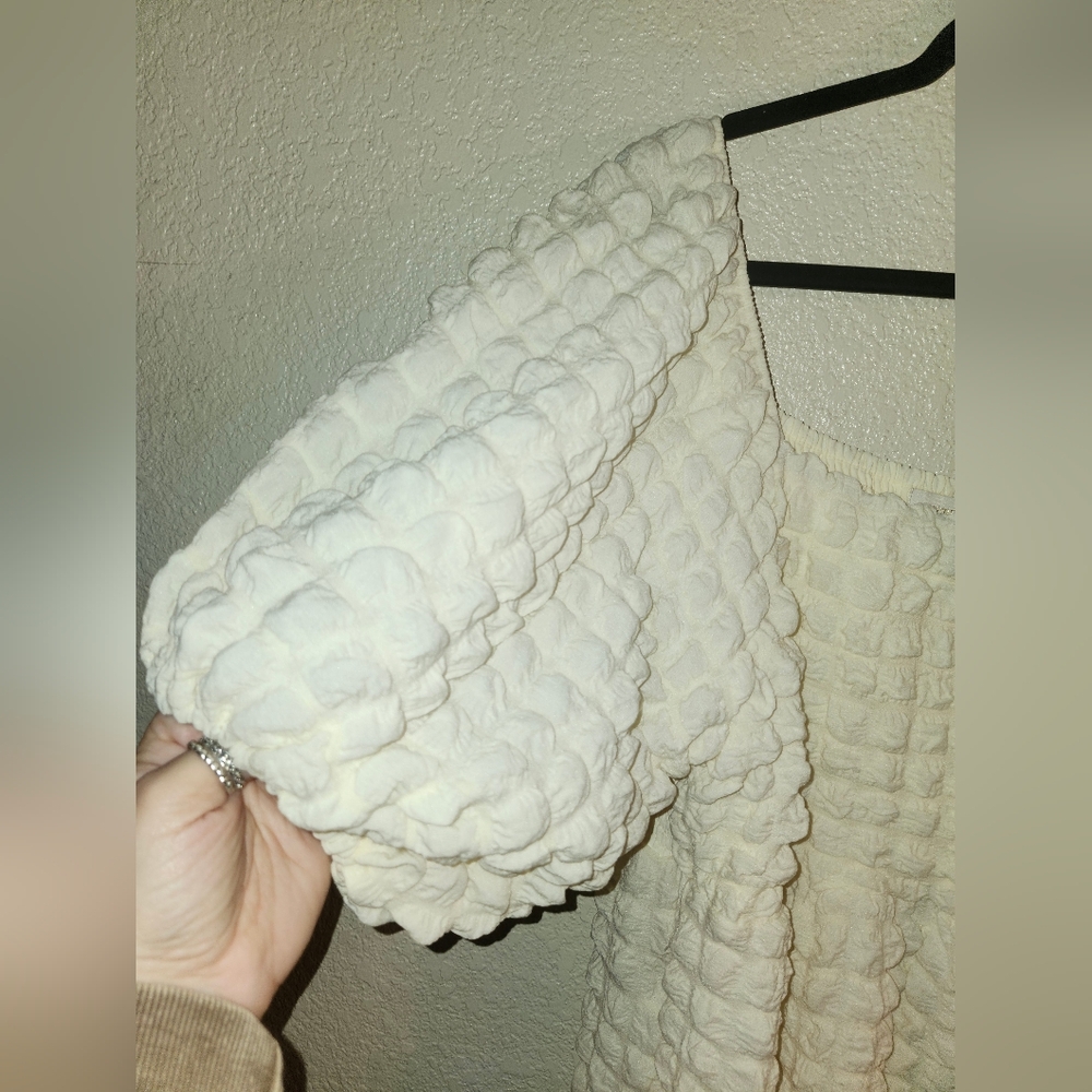 ☁️NWT Simply Southern "Bubble🫧 Maxi Dress" in "Cloud☁️" Off White Sz XXL☁️ - Picture 7 of 15